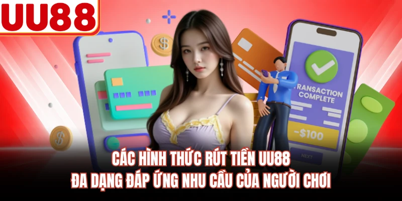 Các hình thức rút tiền UU88 đa dạng đáp ứng nhu cầu của người chơi